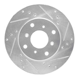 R1 Concepts 1992-1996 Honda Prelude Front Right Drilled & Slotted Silver Brake Rotor by R1 Concepts 631-59021R
