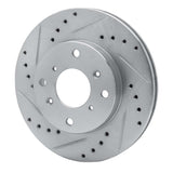 R1 Concepts 1998-2002 Acura CL Front Left Drilled & Slotted Silver Brake Rotor by R1 Concepts 631-59023L