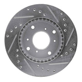 R1 Concepts 1998-2002 Acura CL Front Left Drilled & Slotted Silver Brake Rotor by R1 Concepts 631-59023L