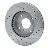 R1 Concepts 1998-2002 Acura CL Front Left Drilled & Slotted Silver Brake Rotor by R1 Concepts 631-59023L