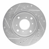 R1 Concepts 1998-2002 Acura CL Front Right Drilled & Slotted Silver Brake Rotor by R1 Concepts 631-59023R