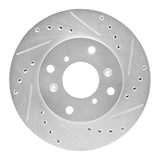 R1 Concepts 1998-2002 Acura CL Front Right Drilled & Slotted Silver Brake Rotor by R1 Concepts 631-59023R