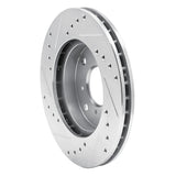 R1 Concepts 1998-2002 Acura CL Front Right Drilled & Slotted Silver Brake Rotor by R1 Concepts 631-59023R