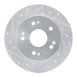 R1 Concepts 1997-2015 Acura CSX Rear Left Drilled & Slotted Silver Brake Rotor by R1 Concepts 631-59024L