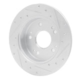R1 Concepts 1997-2015 Acura CSX Rear Left Drilled & Slotted Silver Brake Rotor by R1 Concepts 631-59024L