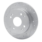 R1 Concepts 1998-2002 Acura CL Rear Left Drilled & Slotted Silver Brake Rotor by R1 Concepts 631-59025L