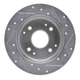 R1 Concepts 1998-2002 Acura CL Rear Left Drilled & Slotted Silver Brake Rotor by R1 Concepts 631-59025L