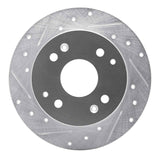R1 Concepts 1998-2002 Acura CL Rear Left Drilled & Slotted Silver Brake Rotor by R1 Concepts 631-59025L
