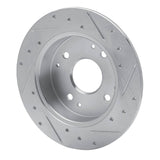 R1 Concepts 1998-2002 Acura CL Rear Left Drilled & Slotted Silver Brake Rotor by R1 Concepts 631-59025L