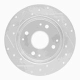 R1 Concepts 1998-2002 Acura CL Rear Right Drilled & Slotted Silver Brake Rotor by R1 Concepts 631-59025R