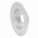 R1 Concepts 1998-2002 Acura CL Rear Right Drilled & Slotted Silver Brake Rotor by R1 Concepts 631-59025R