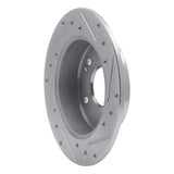R1 Concepts 1997-2006 Acura Integra Rear Left Drilled & Slotted Silver Brake Rotor by R1 Concepts 631-59026L