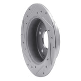 R1 Concepts 1997-2006 Acura RSX Rear Right Drilled & Slotted Silver Brake Rotor by R1 Concepts 631-59026R