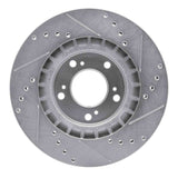 R1 Concepts 2000-2009 Honda S2000 Front Left Drilled & Slotted Silver Brake Rotor by R1 Concepts 631-59027L