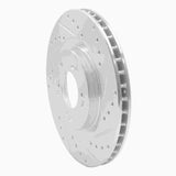 R1 Concepts 2000-2009 Honda S2000 Front Right Drilled & Slotted Silver Brake Rotor by R1 Concepts 631-59027R