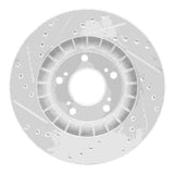 R1 Concepts 2000-2009 Honda S2000 Front Right Drilled & Slotted Silver Brake Rotor by R1 Concepts 631-59027R