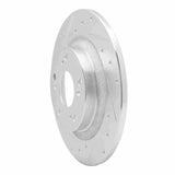R1 Concepts 2000-2009 Honda S2000 Rear Left Drilled & Slotted Silver Brake Rotor by R1 Concepts 631-59028L
