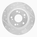 R1 Concepts 2000-2009 Honda S2000 Rear Left Drilled & Slotted Silver Brake Rotor by R1 Concepts 631-59028L