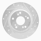 R1 Concepts 2000-2009 Honda S2000 Rear Right Drilled & Slotted Silver Brake Rotor by R1 Concepts 631-59028R