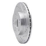 Dynamic Friction 2002-2015 Acura RSX Front Right Drilled & Slotted Silver Brake Rotor by Dynamic Friction Company 631-59030R