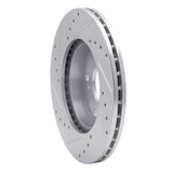 Dynamic Friction 2002-2015 Acura RSX Front Right Drilled & Slotted Silver Brake Rotor by Dynamic Friction Company 631-59030R