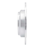Dynamic Friction 2010-2015 Honda Crosstour Rear Left Drilled & Slotted Silver Brake Rotor by Dynamic Friction Company 631-59033L