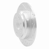 Dynamic Friction 2010-2015 Honda Accord Crosstour Rear Right Drilled & Slotted Silver Brake Rotor by Dynamic Friction Company 631-59033R