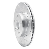 Dynamic Friction 2003-2017 Acura ILX Front Right Drilled & Slotted Silver Brake Rotor by Dynamic Friction Company 631-59034R