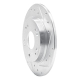 Dynamic Friction 2011-2015 Honda CR-Z Rear Right Drilled & Slotted Silver Brake Rotor by Dynamic Friction Company 631-59035R