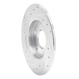 Dynamic Friction 2011-2015 Honda CR-Z Rear Right Drilled & Slotted Silver Brake Rotor by Dynamic Friction Company 631-59035R