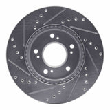 R1 Concepts 1991-2001 Acura Integra Front Right Drilled & Slotted Silver Brake Rotor by R1 Concepts 631-59040R