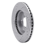R1 Concepts 1991-2001 Acura Integra Front Right Drilled & Slotted Silver Brake Rotor by R1 Concepts 631-59040R