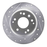 R1 Concepts 1991-1999 Acura RL Rear Left Drilled & Slotted Silver Brake Rotor by R1 Concepts 631-59041L