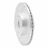 R1 Concepts 1998-2022 Acura ILX Front Left Drilled & Slotted Silver Brake Rotor by R1 Concepts 631-59042L