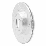 R1 Concepts 1998-2022 Acura CSX Front Right Drilled & Slotted Silver Brake Rotor by R1 Concepts 631-59042R
