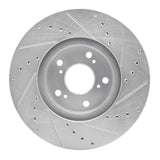 R1 Concepts 1999-2014 Acura MDX Front Left Drilled & Slotted Silver Brake Rotor by R1 Concepts 631-59043L