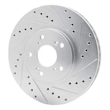 R1 Concepts 1999-2014 Acura TL Front Right Drilled & Slotted Silver Brake Rotor by R1 Concepts 631-59043R