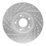 R1 Concepts 1999-2014 Acura TL Front Right Drilled & Slotted Silver Brake Rotor by R1 Concepts 631-59043R
