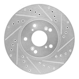 R1 Concepts 1999-2014 Acura TL Front Right Drilled & Slotted Silver Brake Rotor by R1 Concepts 631-59043R