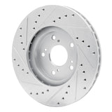 R1 Concepts 1999-2014 Acura TL Front Right Drilled & Slotted Silver Brake Rotor by R1 Concepts 631-59043R