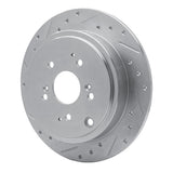 R1 Concepts 2001-2008 Acura MDX Rear Left Drilled & Slotted Silver Brake Rotor by R1 Concepts 631-59044L