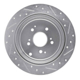 R1 Concepts 2001-2008 Acura MDX Rear Left Drilled & Slotted Silver Brake Rotor by R1 Concepts 631-59044L