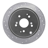 R1 Concepts 2001-2008 Acura MDX Rear Left Drilled & Slotted Silver Brake Rotor by R1 Concepts 631-59044L