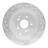 R1 Concepts 2001-2008 Acura MDX Rear Right Drilled & Slotted Silver Brake Rotor by R1 Concepts 631-59044R
