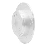 R1 Concepts 2002-2004 Honda CR-V Rear Left Drilled & Slotted Silver Brake Rotor by R1 Concepts 631-59046L