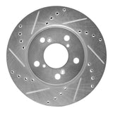Dynamic Friction 2005-2010 Honda Odyssey Front Left Drilled & Slotted Silver Brake Rotor by Dynamic Friction Company 631-59049L
