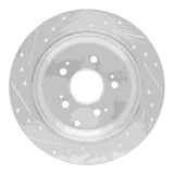Dynamic Friction 2005-2010 Honda Odyssey Rear Right Drilled & Slotted Silver Brake Rotor by Dynamic Friction Company 631-59050R