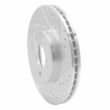 Dynamic Friction 2006-2014 Honda Ridgeline Front Right Drilled & Slotted Silver Brake Rotor by Dynamic Friction Company 631-59051R