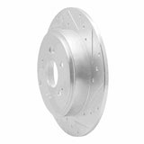 Dynamic Friction 2006-2014 Honda Ridgeline Rear Right Drilled & Slotted Silver Brake Rotor by Dynamic Friction Company 631-59052R