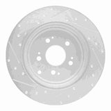 Dynamic Friction 2006-2014 Honda Ridgeline Rear Right Drilled & Slotted Silver Brake Rotor by Dynamic Friction Company 631-59052R